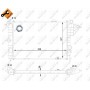 503508 NRF Радіатор охолодження двигуна