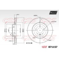 871157 MAXTECH Гальмівний диск
