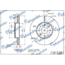 MBC035454 MANDO Гальмівний диск