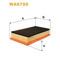 WA6700 WIX FILTERS Повітряний фільтр