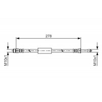 1 987 481 617 BOSCH Гальмівний шланг