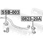 SSB003 FEBEST Опора стабілізатора