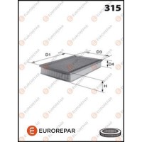 1613720680 EUROREPAR Повітряний фільтр