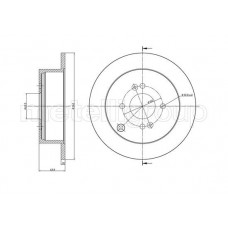 800-931C CIFAM Гальмівний диск
