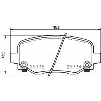 P 37 020 BREMBO Комплект гальмівних колодок дисковий гальм