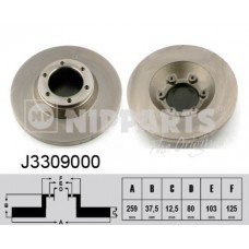 J3309000 NIPPARTS Гальмівний диск