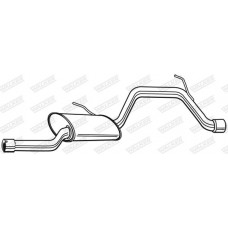 23024 WALKER Глушник вихлопних газів кінцевий
