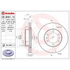 09.B461.11 BREMBO Гальмівний диск