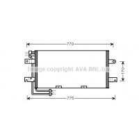 VN5195 AVA QUALITY COOLING Конденсатор кондиціонера