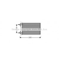 AIA6254 AVA QUALITY COOLING Теплообмінник обігрів салону