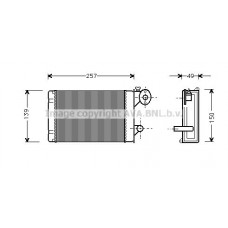 VN6062 AVA QUALITY COOLING Теплообмінник обігрів салону