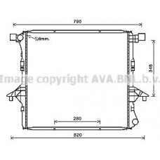 VNA2363 AVA QUALITY COOLING Радіатор охолодження двигуна
