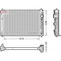 DRM46045 DENSO Радіатор охолодження двигуна