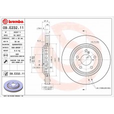 09.E232.11 BREMBO Гальмівний диск
