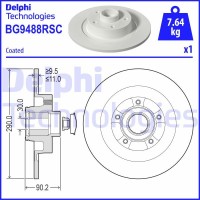 BG9488RSC DELPHI Гальмівний диск