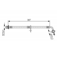 1 987 481 550 BOSCH Гальмівний шланг