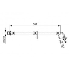 1 987 481 550 BOSCH Гальмівний шланг