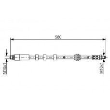1 987 476 093 BOSCH Гальмівний шланг