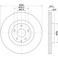 8DD 355 134-771 HELLA PAGID Гальмівний диск