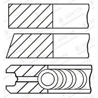 08-435700-00 GOETZE ENGINE Комплект поршневих кілець