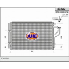 43532 AHE Конденсатор кондиціонера