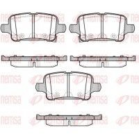 1628.02 REMSA Комплект гальмівних колодок дисковий гальм