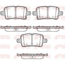 1628.02 REMSA Комплект гальмівних колодок дисковий гальм