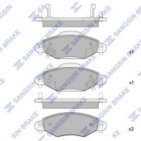 SP1419 Hi-Q Комплект гальмівних колодок дисковий гальм