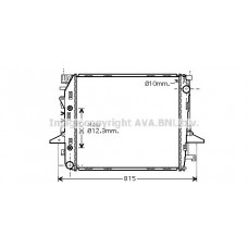 AU2198 AVA QUALITY COOLING Радіатор охолодження двигуна