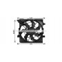 KA7548 AVA QUALITY COOLING Вентилятор охолодження двигуна