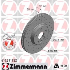 610.3711.52 ZIMMERMANN Гальмівний диск