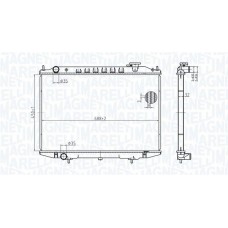 350213183500 MAGNETI MARELLI Радіатор охолодження двигуна