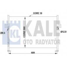 342425 KALE OTO RADYATÖR Конденсатор кондиціонера