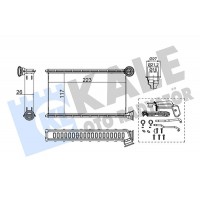 355225 KALE OTO RADYATÖR Теплообмінник обігрів салону