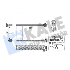 355225 KALE OTO RADYATÖR Теплообмінник обігрів салону