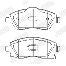 573011J JURID Комплект гальмівних колодок дисковий гальм