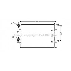 VNA2206 AVA QUALITY COOLING Радіатор охолодження двигуна