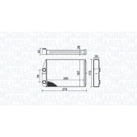 350218443000 MAGNETI MARELLI Теплообмінник обігрів салону