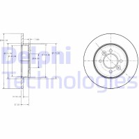 BG2694 DELPHI Гальмівний диск
