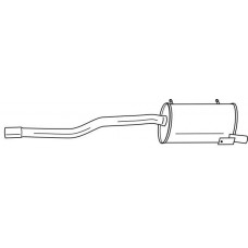 70620 SIGAM Глушник вихлопних газів кінцевий