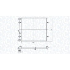 350213166700 MAGNETI MARELLI Радіатор охолодження двигуна