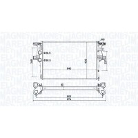 350213204600 MAGNETI MARELLI Радіатор охолодження двигуна