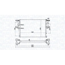 350213204600 MAGNETI MARELLI Радіатор охолодження двигуна