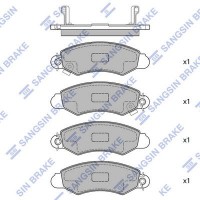 SP1598 Hi-Q Комплект гальмівних колодок дисковий гальм