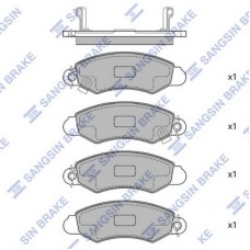 SP1598 Hi-Q Комплект гальмівних колодок дисковий гальм