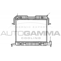 102236 AUTOGAMMA Радіатор охолодження двигуна