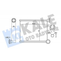 346420 KALE OTO RADYATÖR Теплообмінник обігрів салону