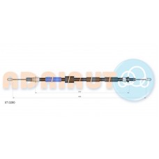 07.0260 ADRIAUTO Тросик, cтояночный тормоз