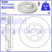 BG5154C DELPHI Гальмівний диск