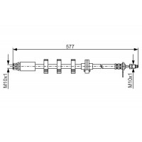 1 987 476 810 BOSCH Гальмівний шланг